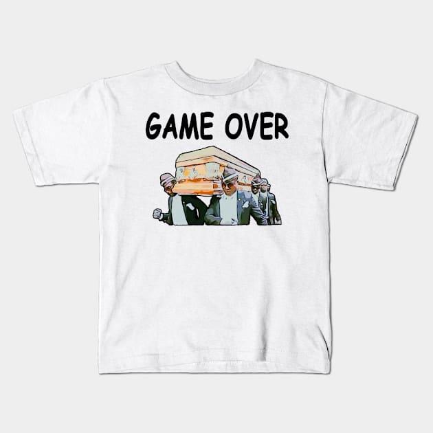 Coffin Dance Game Over Funny Kids T-Shirt by Redmart